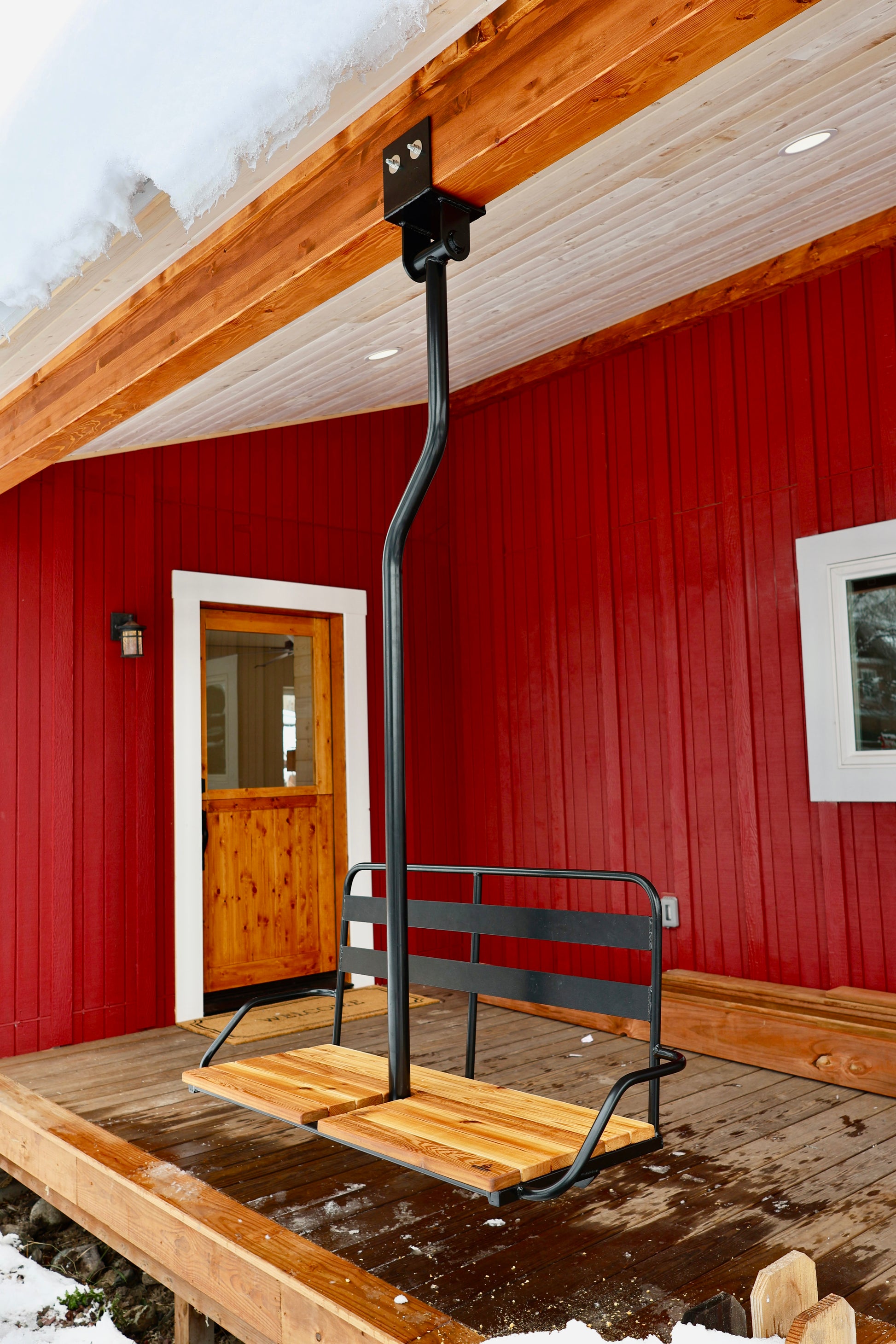 Ski Lift Chair - Riblet Style, Swinging Stoke & Embr Mini Stoves